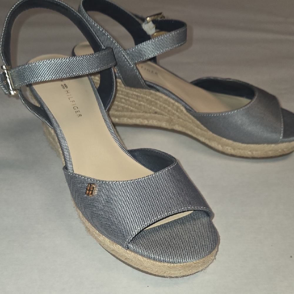 Womens Tommy Hilfiger Gallie Espadrilles Wedge Sandals